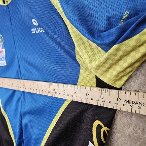 Sugoi Cycling Jersey Full Zip Ride to Conquer Cancer Charity Pocket Mens Sz S - Picture 3 of 10